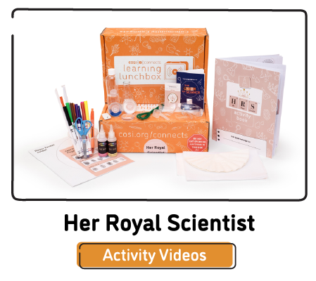 Click here to view activity videos for the Her Royal Scientist Kit
